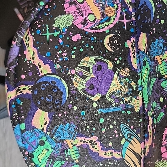 NWT Funko Pop Marvel Blacklight Neon Infinitity Saga Mini Backpack - Picture 3 of 10